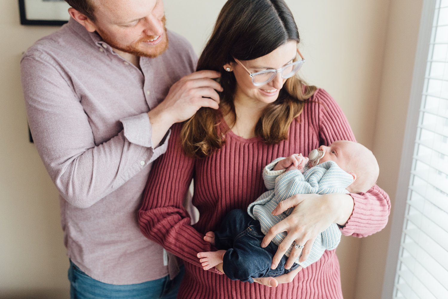 Sara + Jake - Rockville Lifestyle Newborn Session - Montgomery County Maryland Family Photographer - Alison Dunn Photography photo