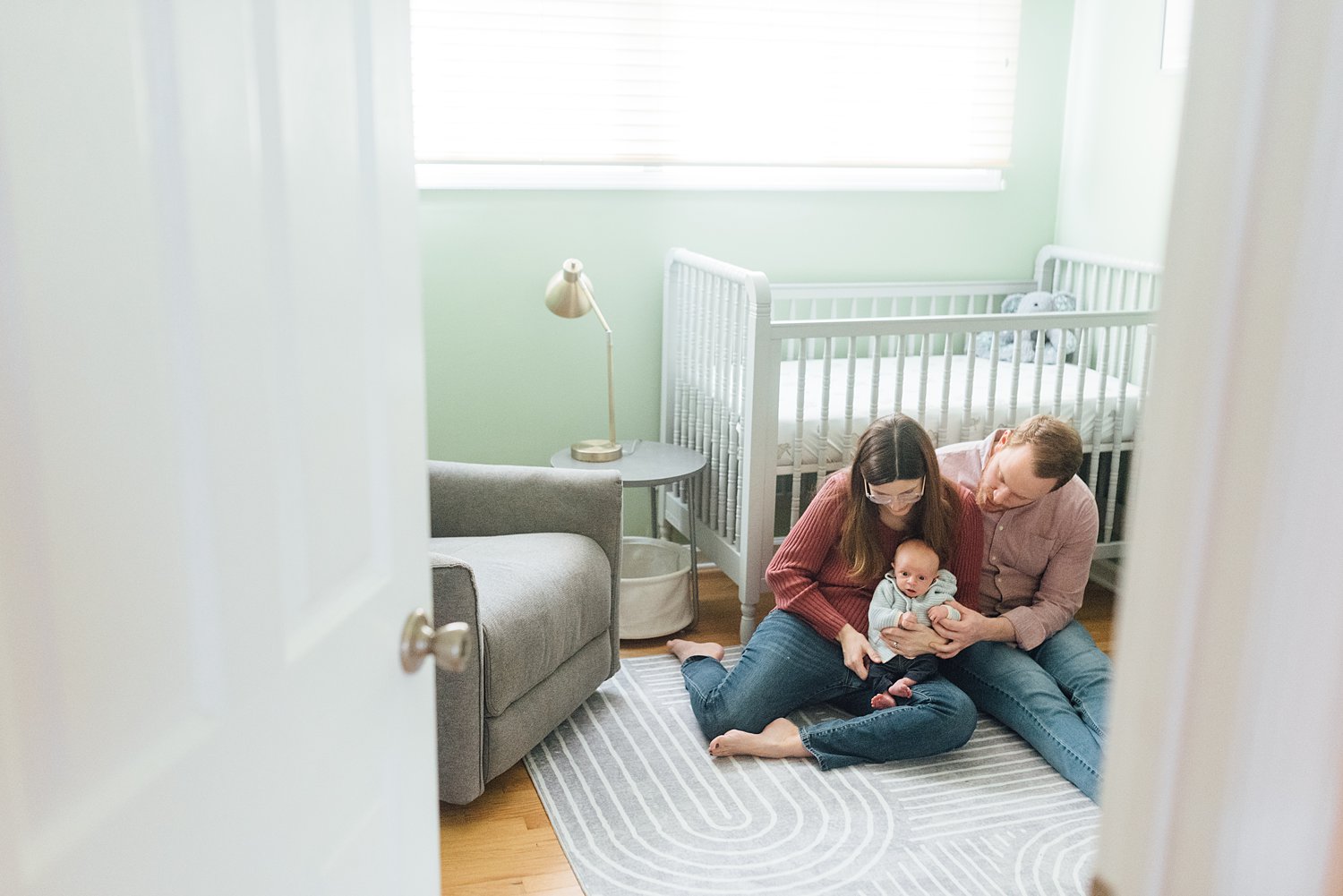 Sara + Jake - Rockville Lifestyle Newborn Session - Montgomery County Maryland Family Photographer - Alison Dunn Photography photo