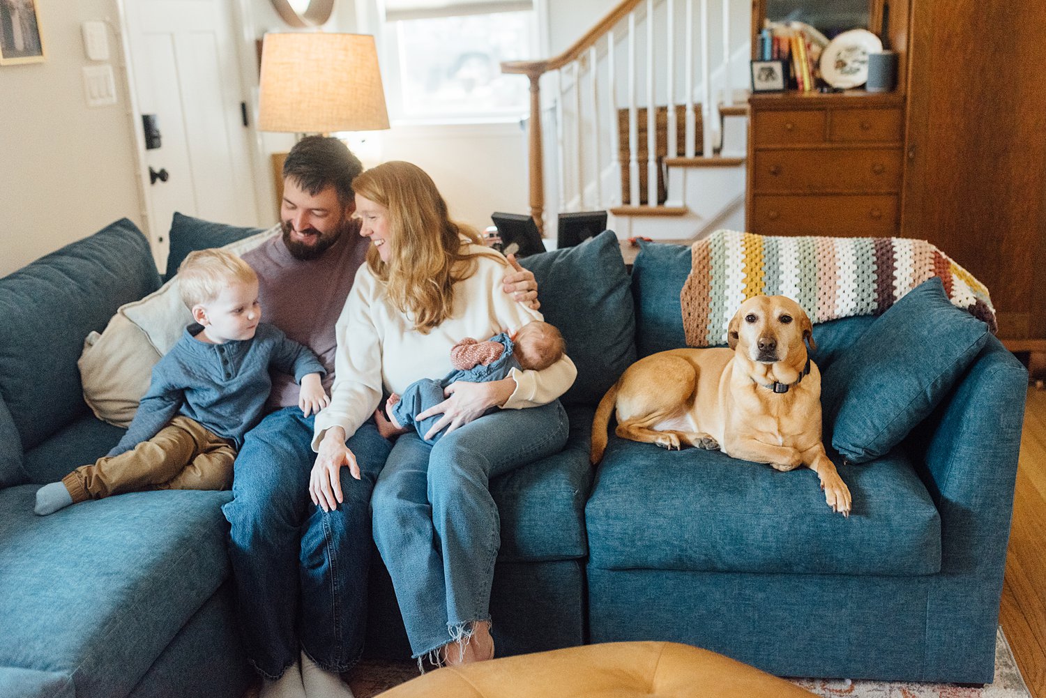 The Robisons - Silver Spring Newborn Session - Montgomery County Family Photographer - Alison Dunn Photography photo