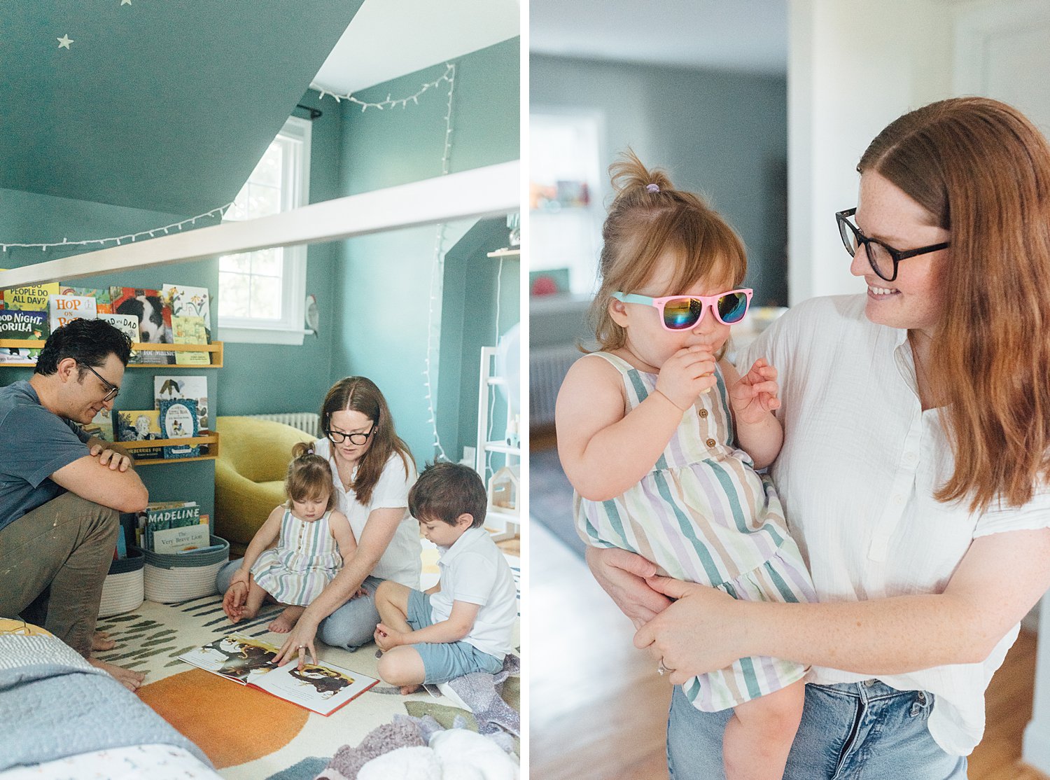 The Grubers - Takoma Park In Home Lifestyle Family Session - Montgomery County Maryland Family photographer - Alison Dunn Photography